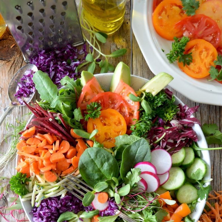 close-up photo of vegetable salad